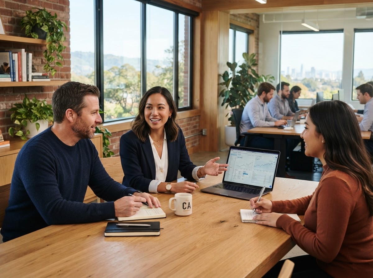 AIMS team reviewing AI-generated insights